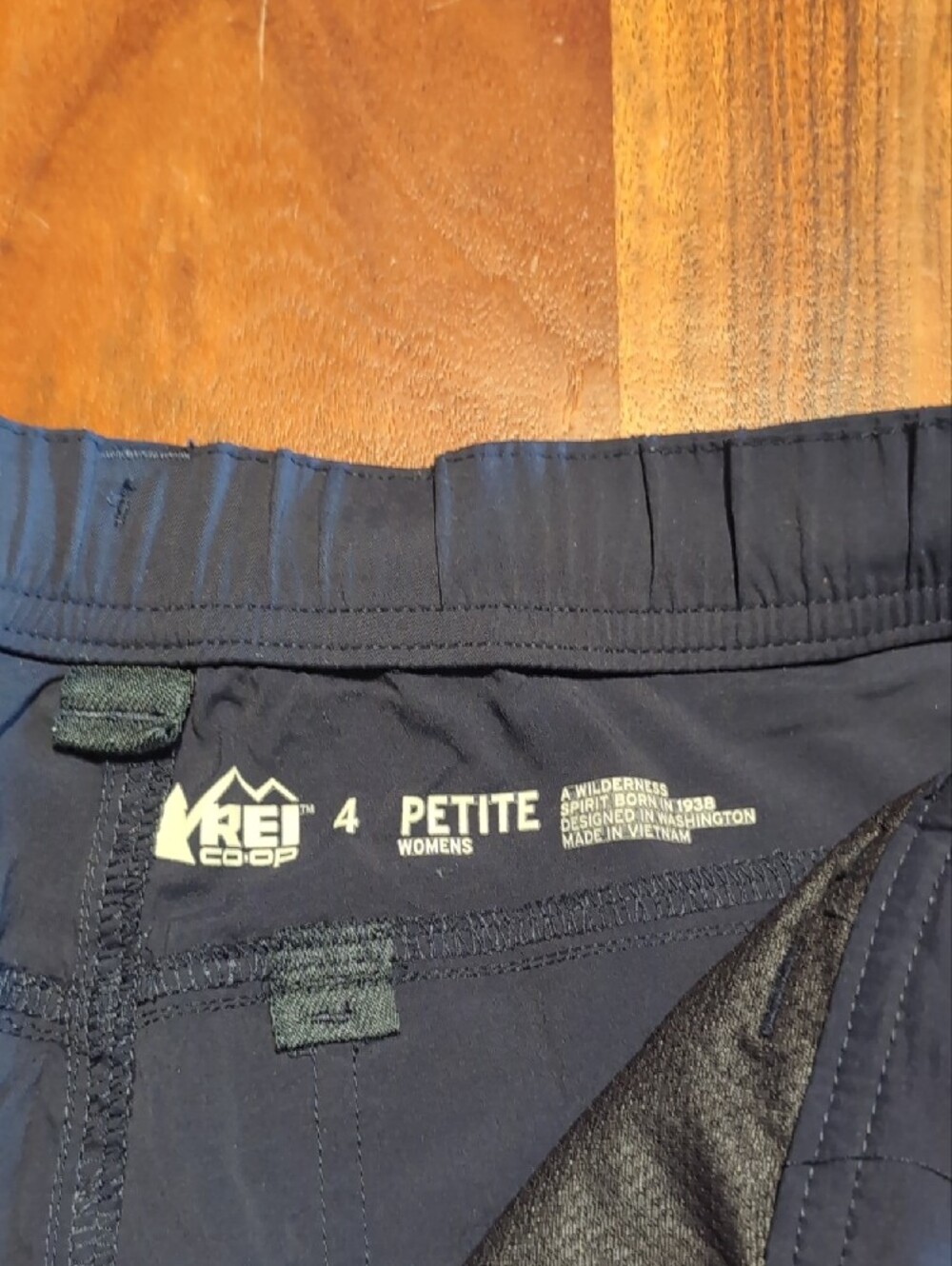 REI Navy Cargo Pants with Teal Accent - Picture 2 of 5